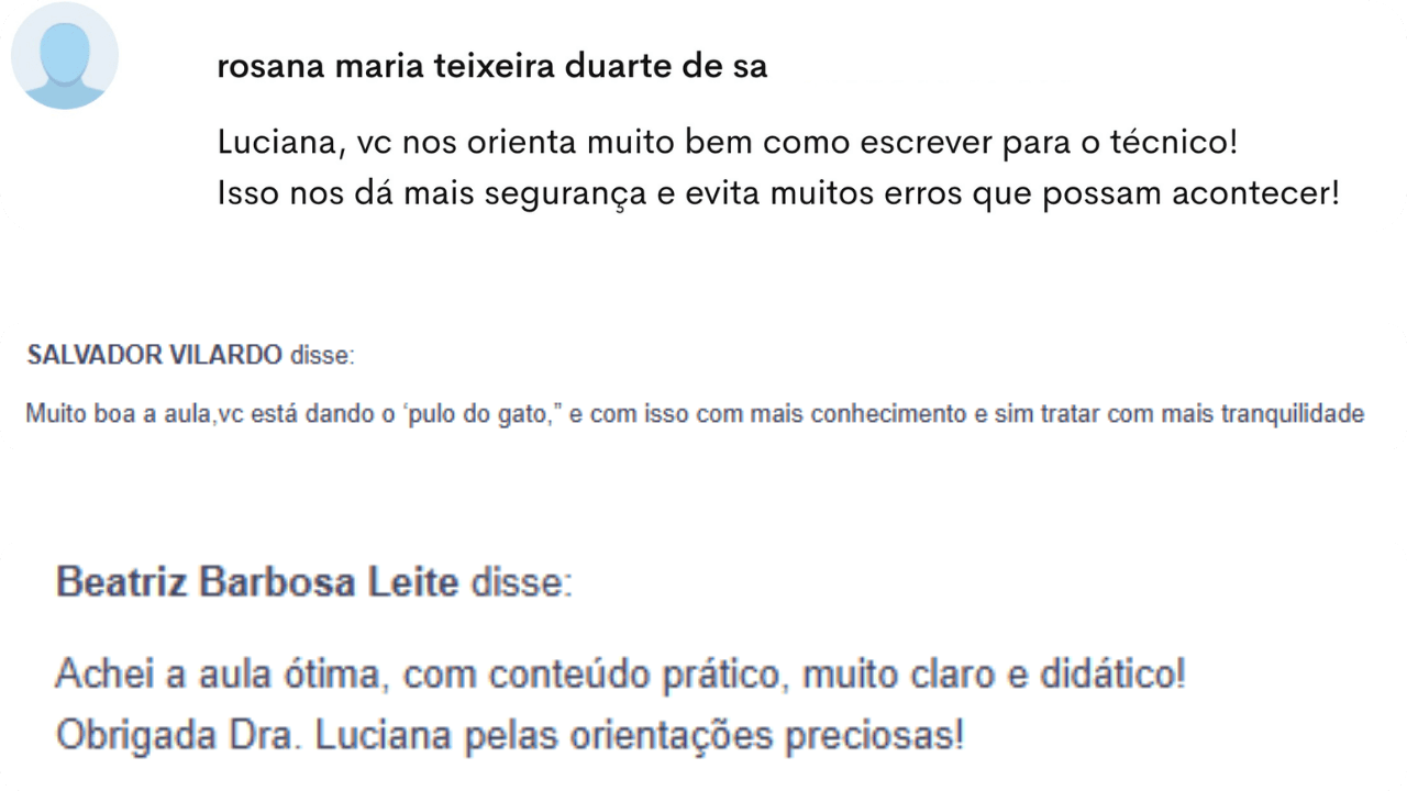 Depoimento de aluna 1