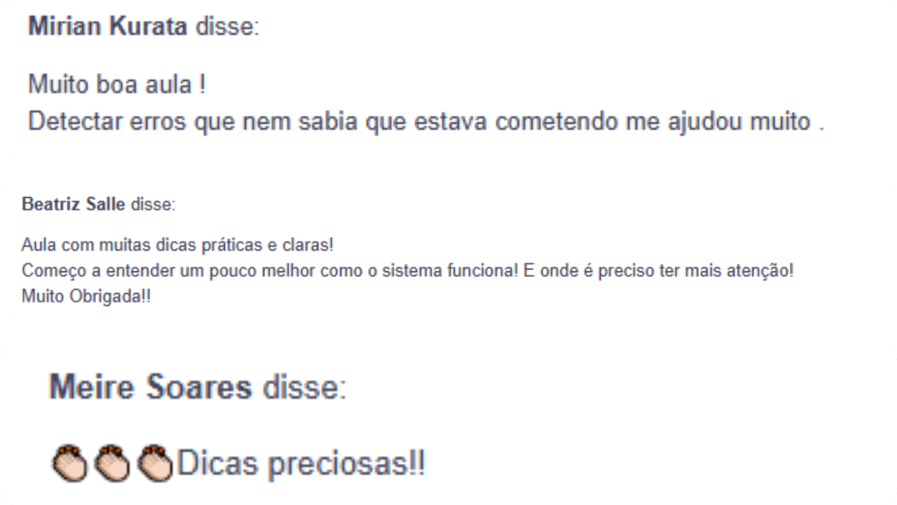 Depoimento de aluna 2