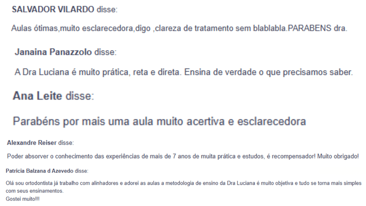 Depoimento de aluna 4