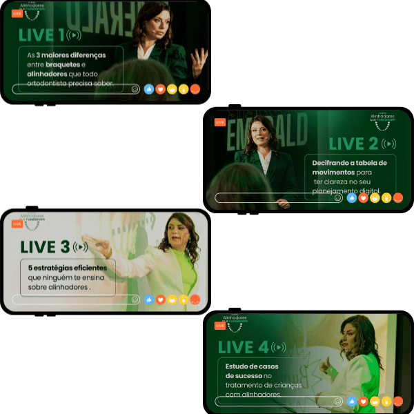 4 lives preparatórias para o curso